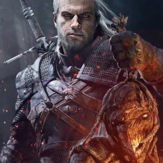 Geralt Rivia Holding Heads