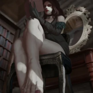 Yennefer Vengerberg sitting portrait
