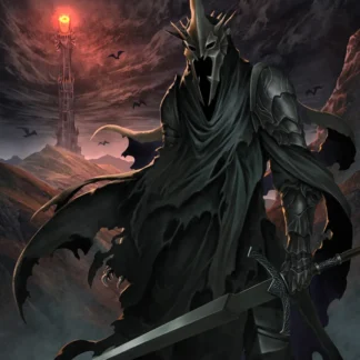 Witch-king of Angmar in front of the Tower of Sauron
