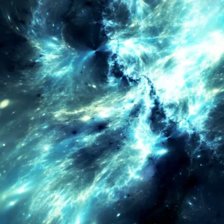 Vibrant Abstract Cosmic Waves of Color