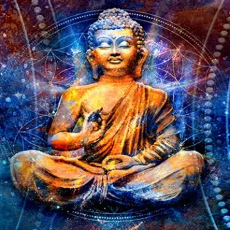 Buddha Portrait Tranquil Serenity