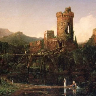 Composição em paisagem italiana