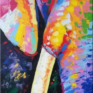 Vibrant Colorful Elephant