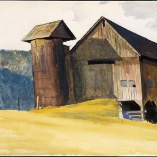Barn And Silo Vermont 1927