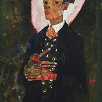 Autorretrato Con Chaleco De Pavo Real 1911
