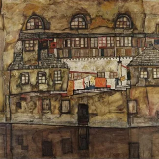 House Wall on the River, 1915