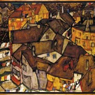 Krumau Town Crescent (Small Town V), 1915