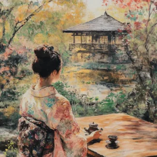 Geisha Tea Ceremony in Japanese Garden