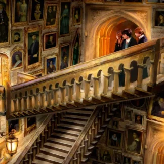 Harry Potter and the moving stairs