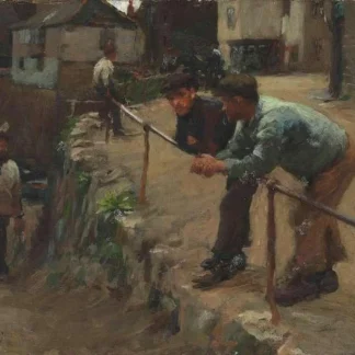 Figures On The Cliff Newlyn