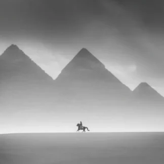 Majestic Horseman at Giza Pyramid