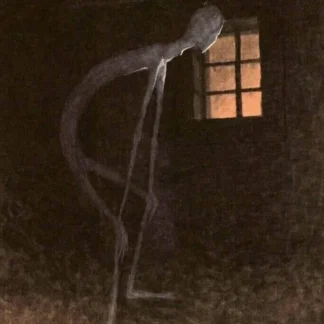 "Death Looking Into The Window Of One Dying"