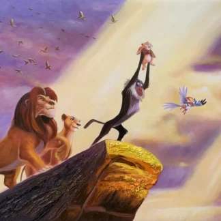 Mufasa, Simba, and Rafiki – The Rise of the Lion King
