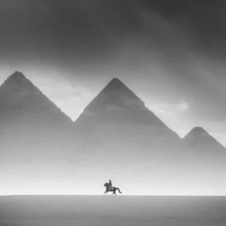 Majestic Black and White Pyramids
