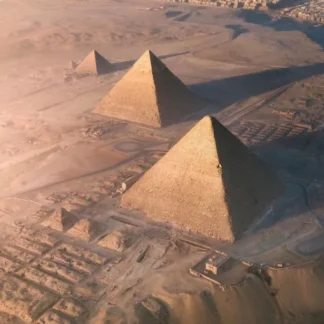 Pyramids in Amber Hour