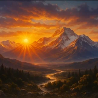 Sunrise Over Mount Olympus