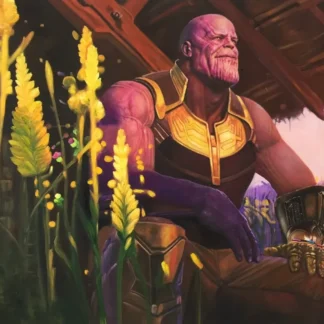 Thanos in Tranquility with Infinity Gauntlet