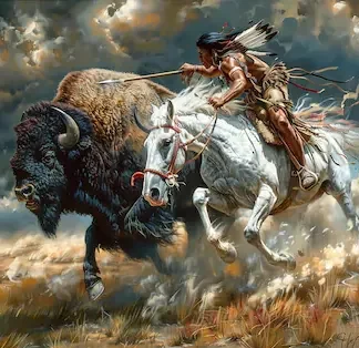 Cherokee Bison Hunt: An Epic Chase