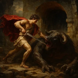 Theseus Battling the Minotaur