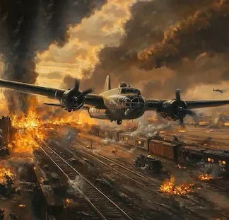 Thunder of the B-17 Over the Battlefield